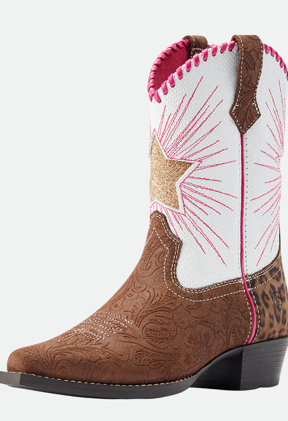 Ariat Kid's Heritage Star - Brown Embossed/Pearl Snake (SALE)