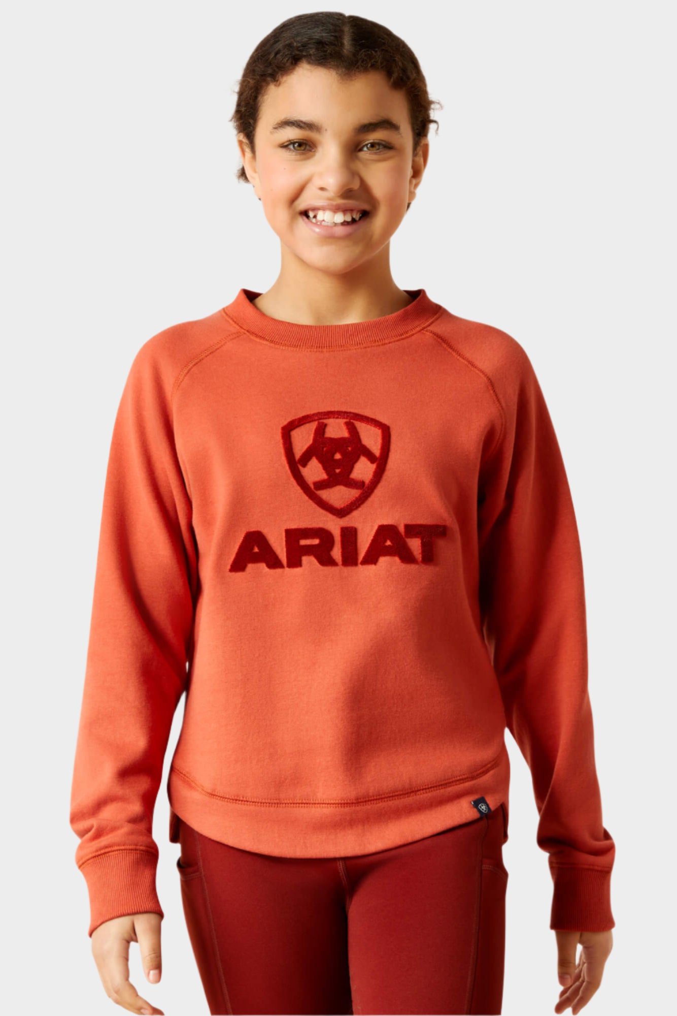 Ariat Girls Sweatshirt ‘Bencia’ (Burnt Brick)