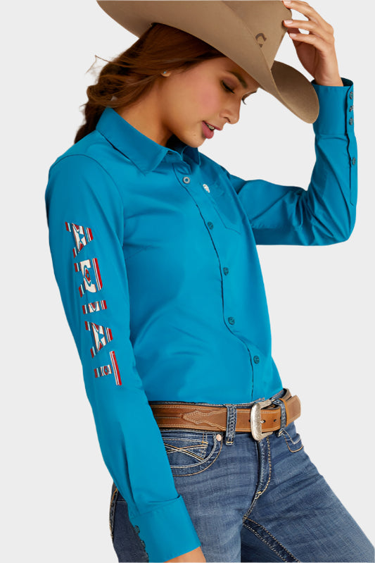 Ariat Women's Wrinkle Resistant Team Kirby Stretch L/S Shirt