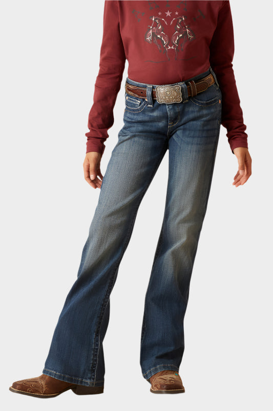 Ariat Girls R.E.A.L. Clover Boot Cut Jean
