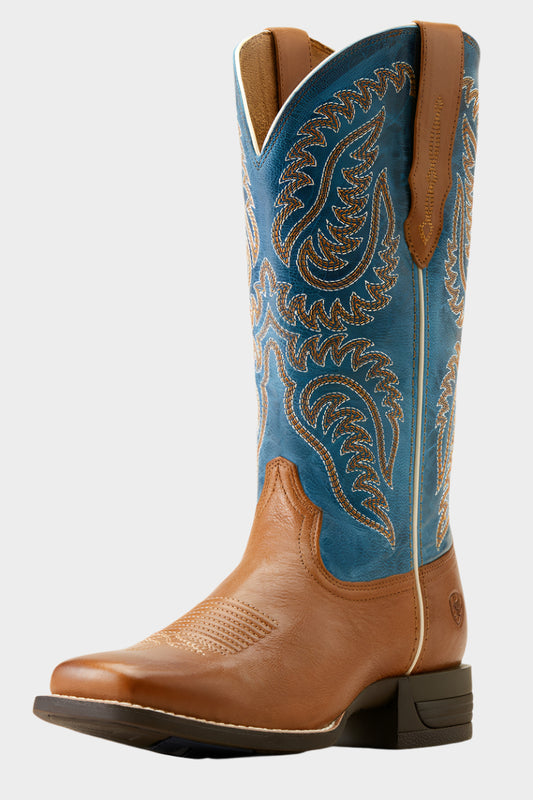 Ariat Women's Cattle Caite Stretchfit (Roasted Peanut/Regatta Blue)