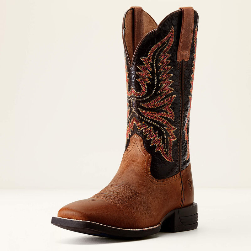 Ariat Men's Brush Creek Cowboy Boot Mesa Tan Thunder Brown