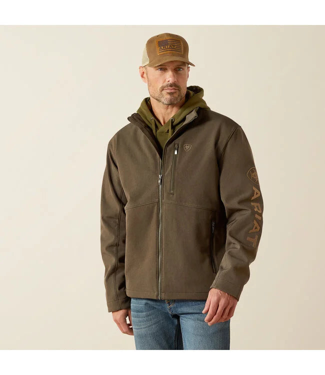 Ariat Men's Logo Softshell Jacket - Earth Green