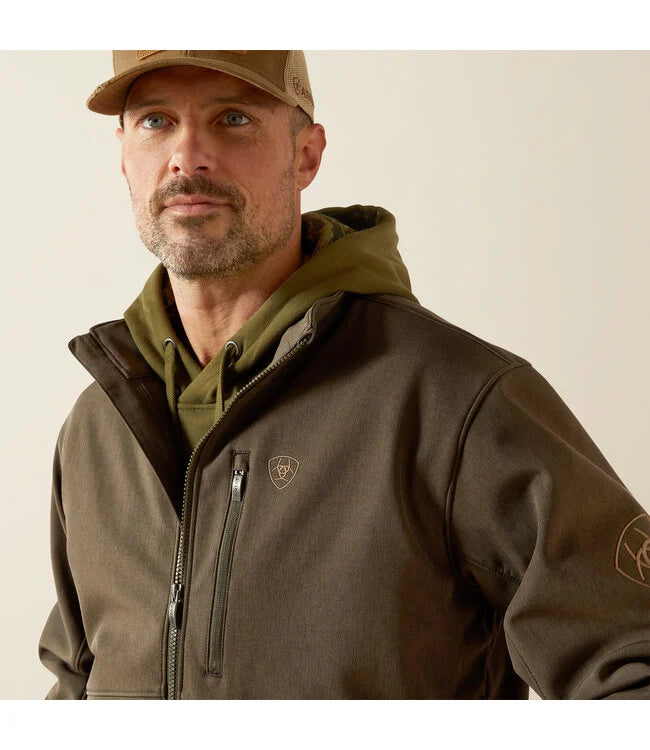 Ariat Men's Logo Softshell Jacket - Earth Green