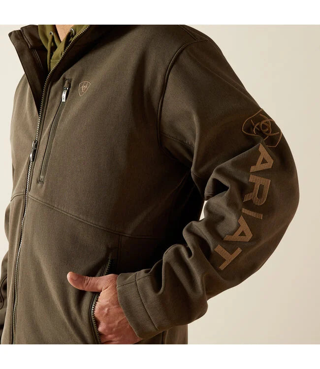 Ariat Men's Logo Softshell Jacket - Earth Green