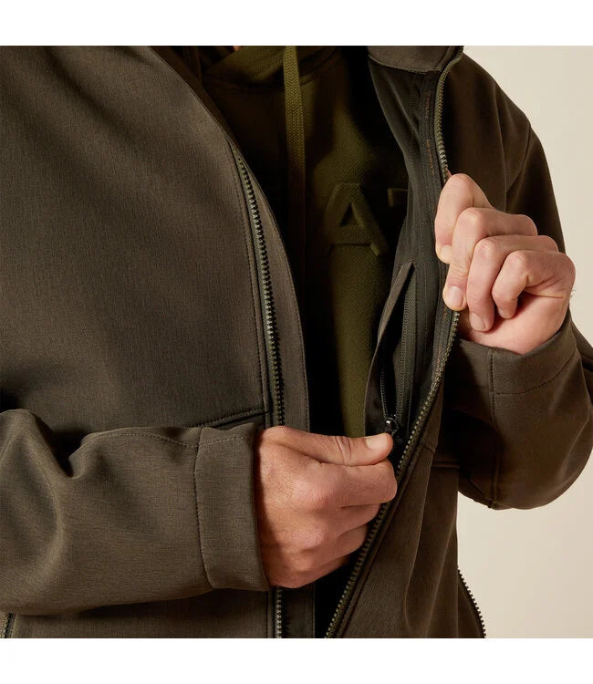 Ariat Men's Logo Softshell Jacket - Earth Green