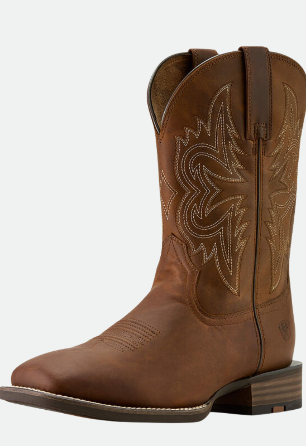 Ariat Men's Western Big Rig Wide Square Toe Cowboy Boot - Distressed Brown