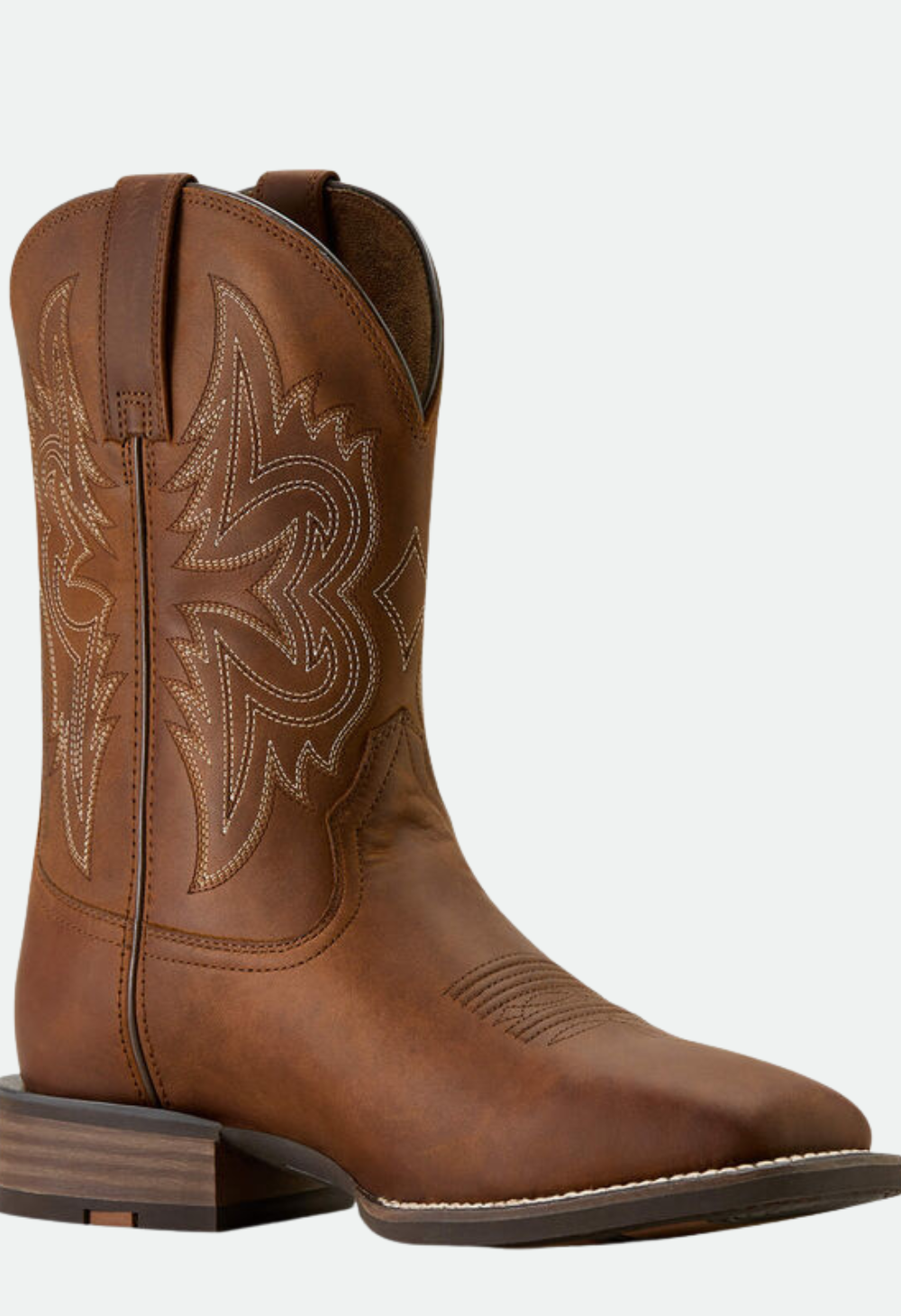 Ariat Men's Western Big Rig Wide Square Toe Cowboy Boot - Distressed Brown