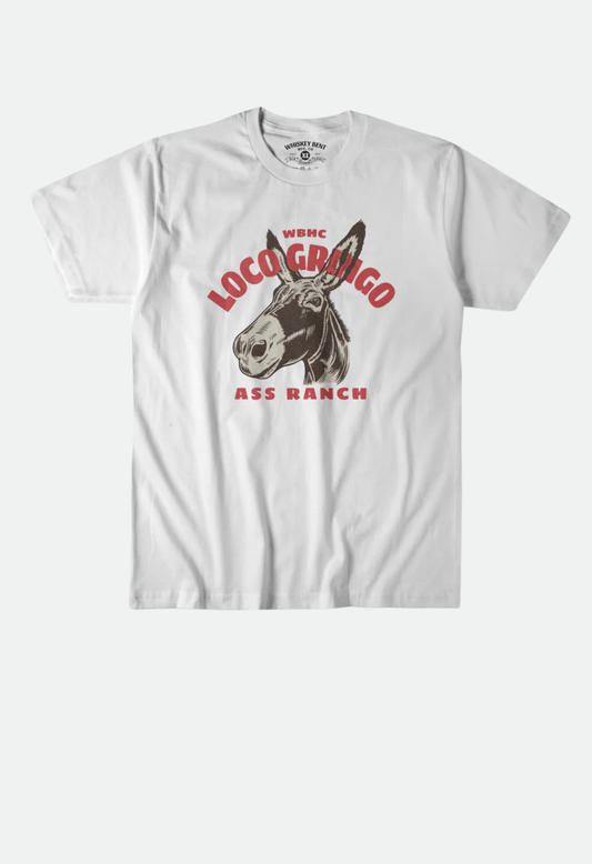 Whiskey Bent Hat Co Ass Ranch Tee - White