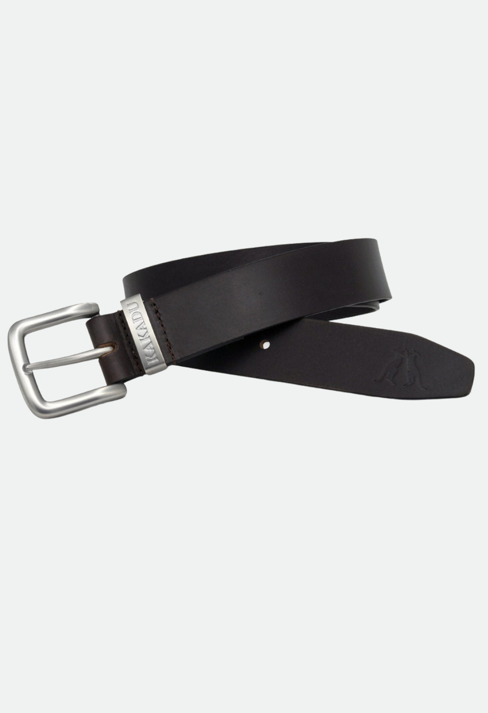 Kakadu Ironbark Belt Single Keeper - Dark Brown