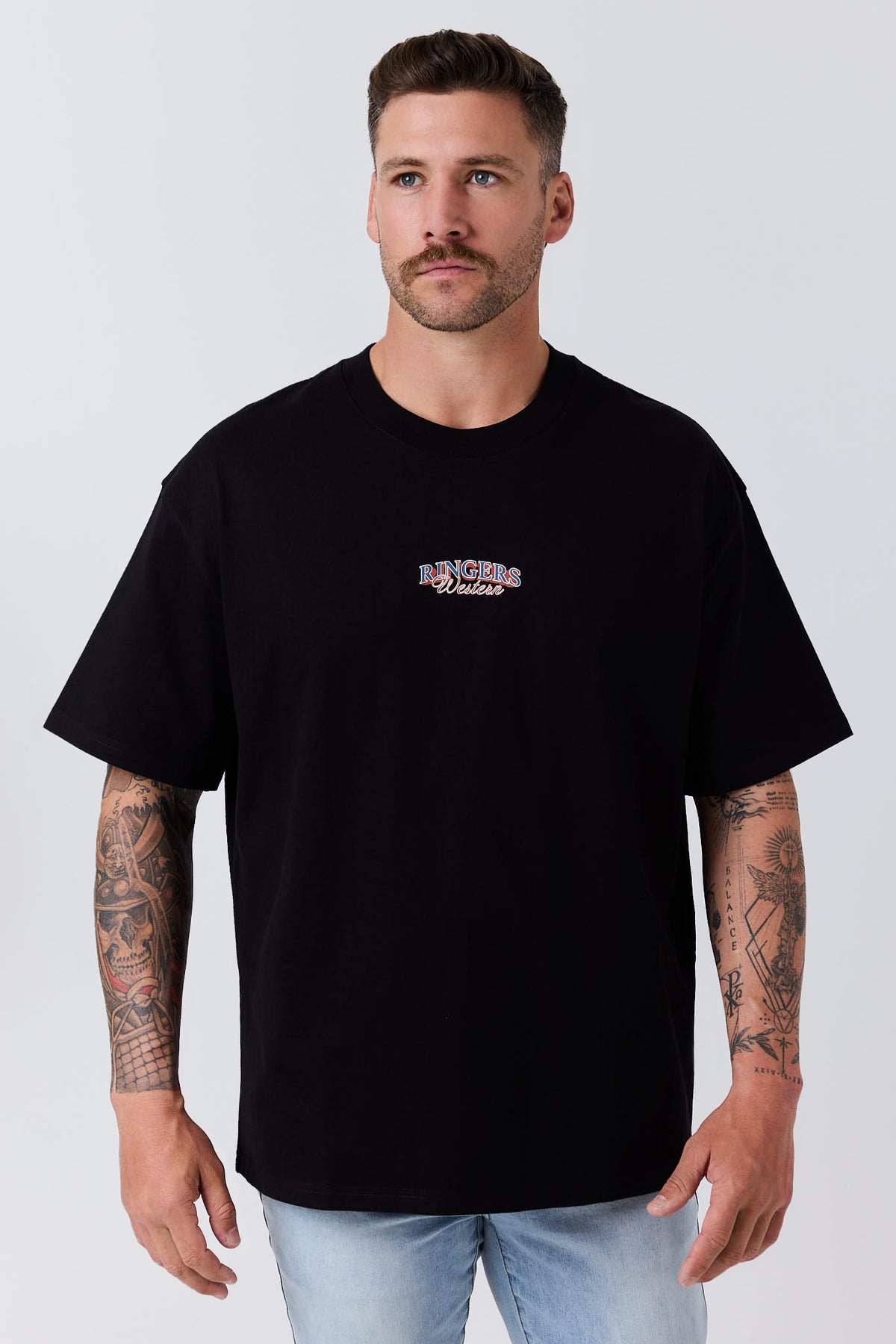 Ringers Western Men's Eagle Eye Box Fit T-Shirt – Black