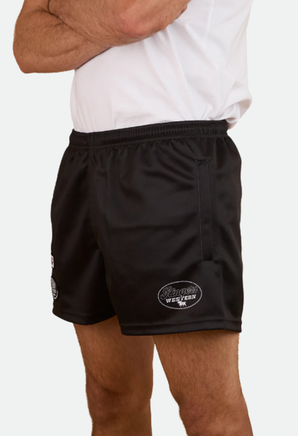 Ringers Western Men's Buckley Footy Short - Black