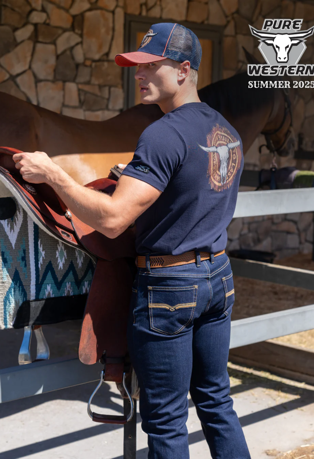 Pure Western | Men’s Hawkins Straight Leg Jean 34” Leg