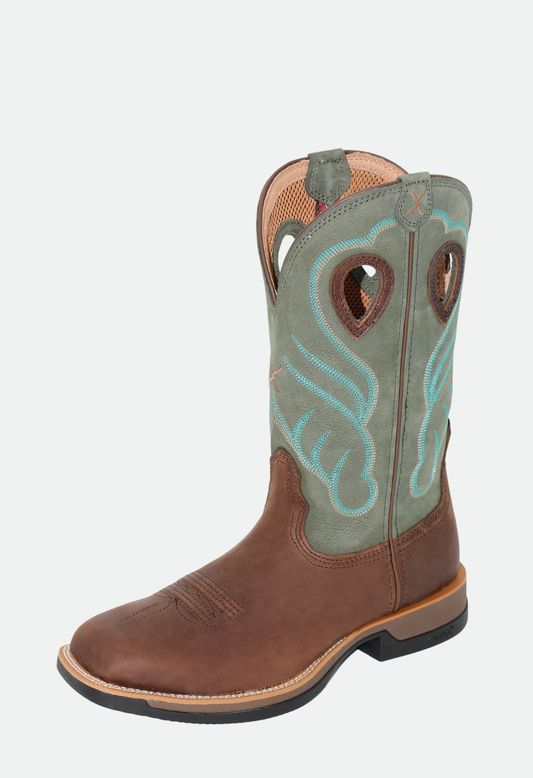 Twisted X - Mens 12 Tech X 1 Boot - Cocoa/Mint