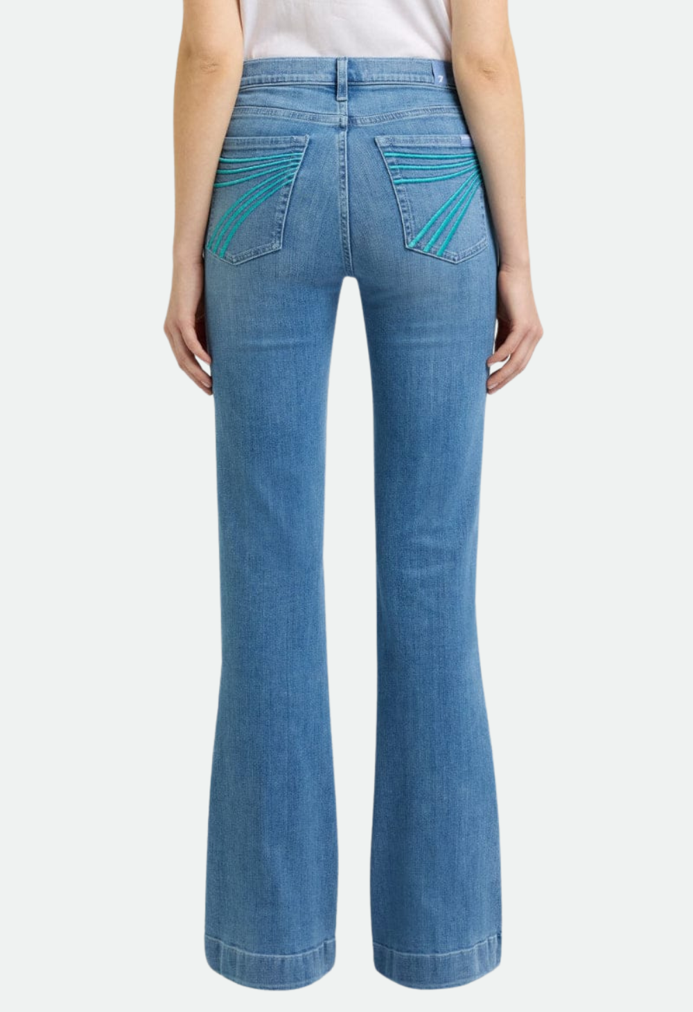 7 for all Mankind - Dojo Iceflow Light Blue 34 Leg
