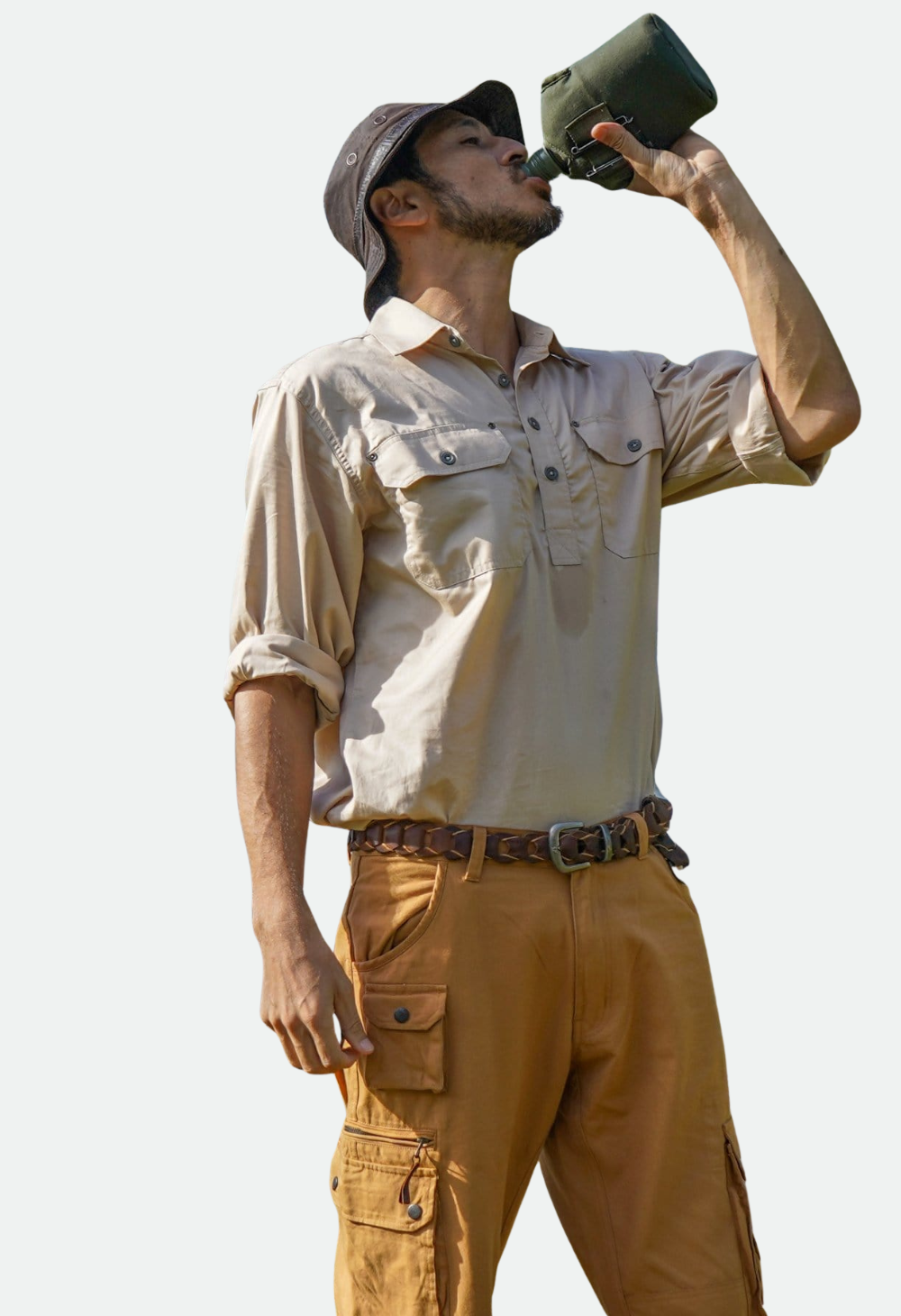 Kakadu Dorrigo Hand Braided Belt - Tobacco