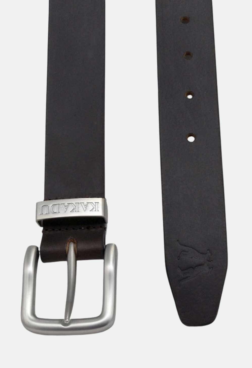 Kakadu Ironbark Belt Single Keeper - Dark Brown