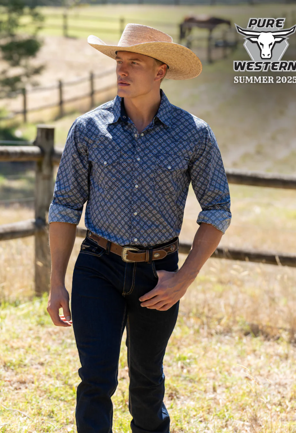 Pure Western | Men’s Hawkins Straight Leg Jean 34” Leg