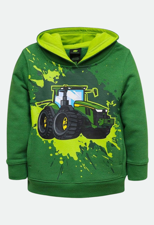 JOHN DEERE KIDS SPLASH TRACTOR HOODIE (GREEN)