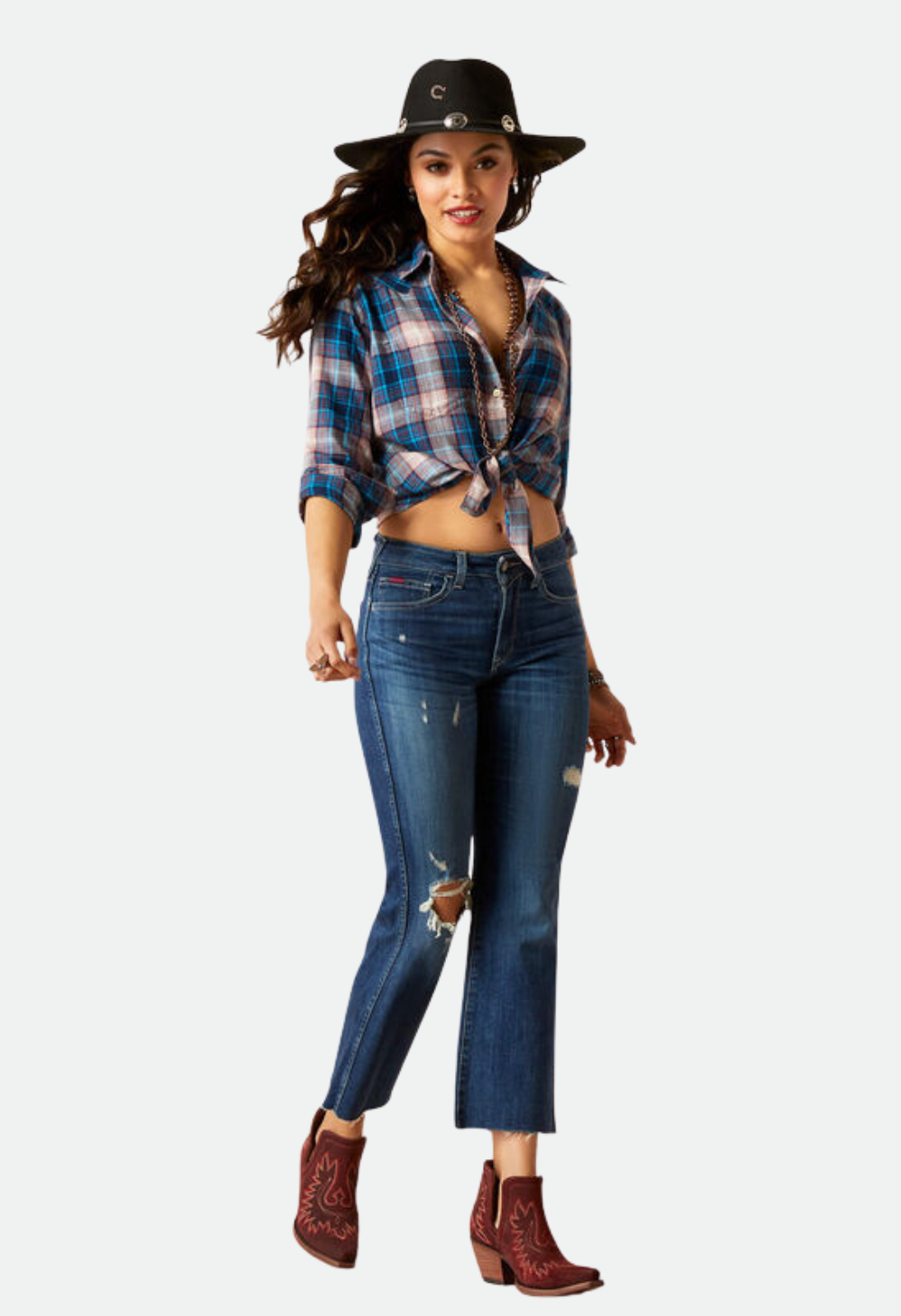 Ariat Women's Billie Jean Shirt (Woodland Plaid)