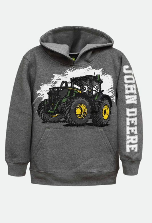 JOHN DEERE KIDS SKETCH TRACTOR HOODIE