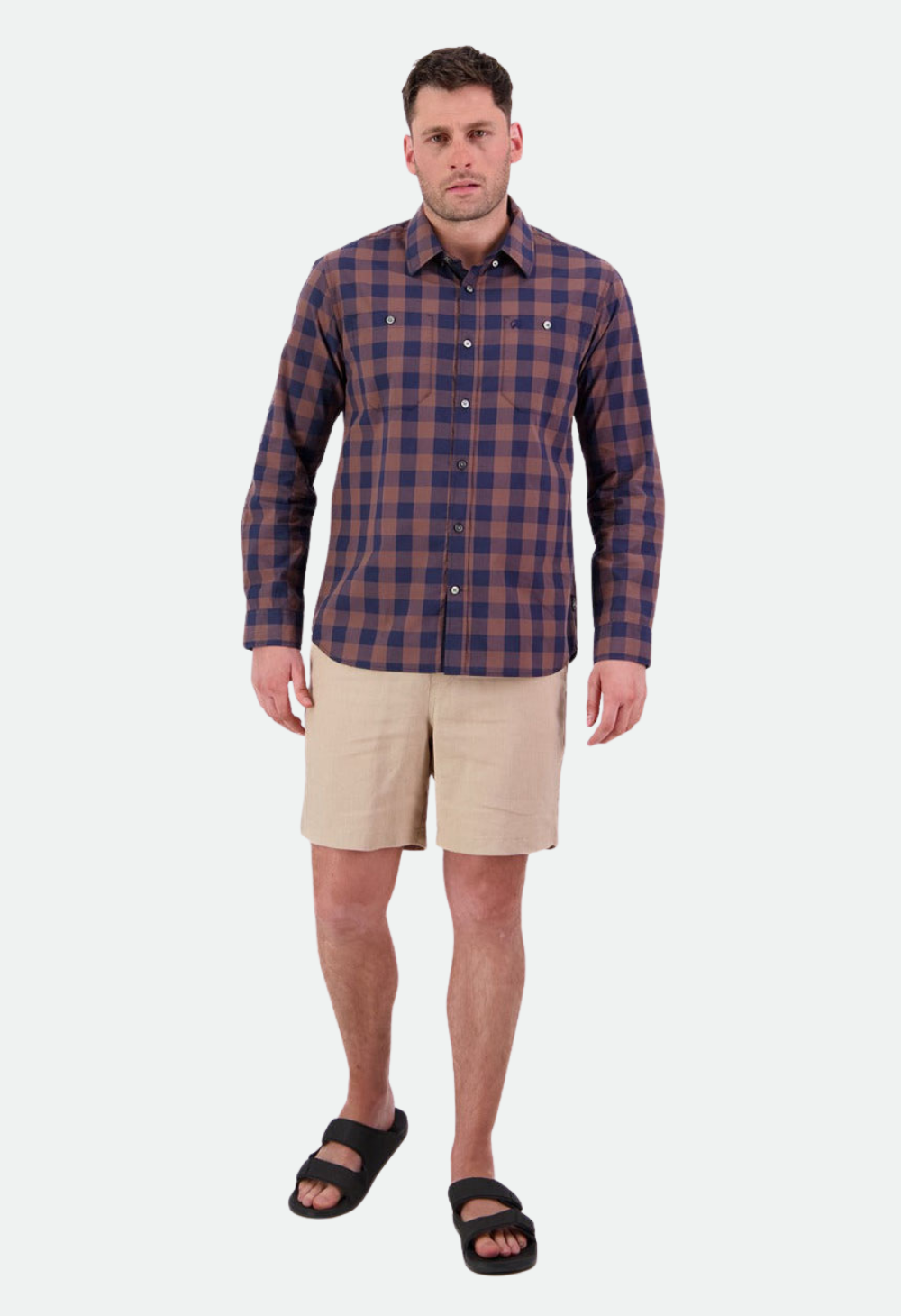 Swanndri Men's Matarangi Long Sleeve Shirt Nutshell Navy