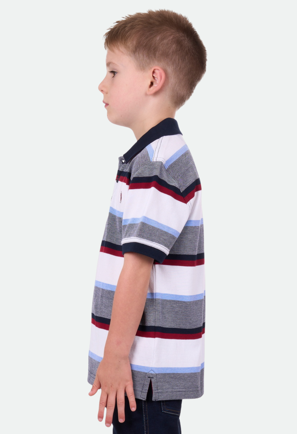 THOMAS COOK BOYS WILL S/S POLO (WHITE/NAVY)