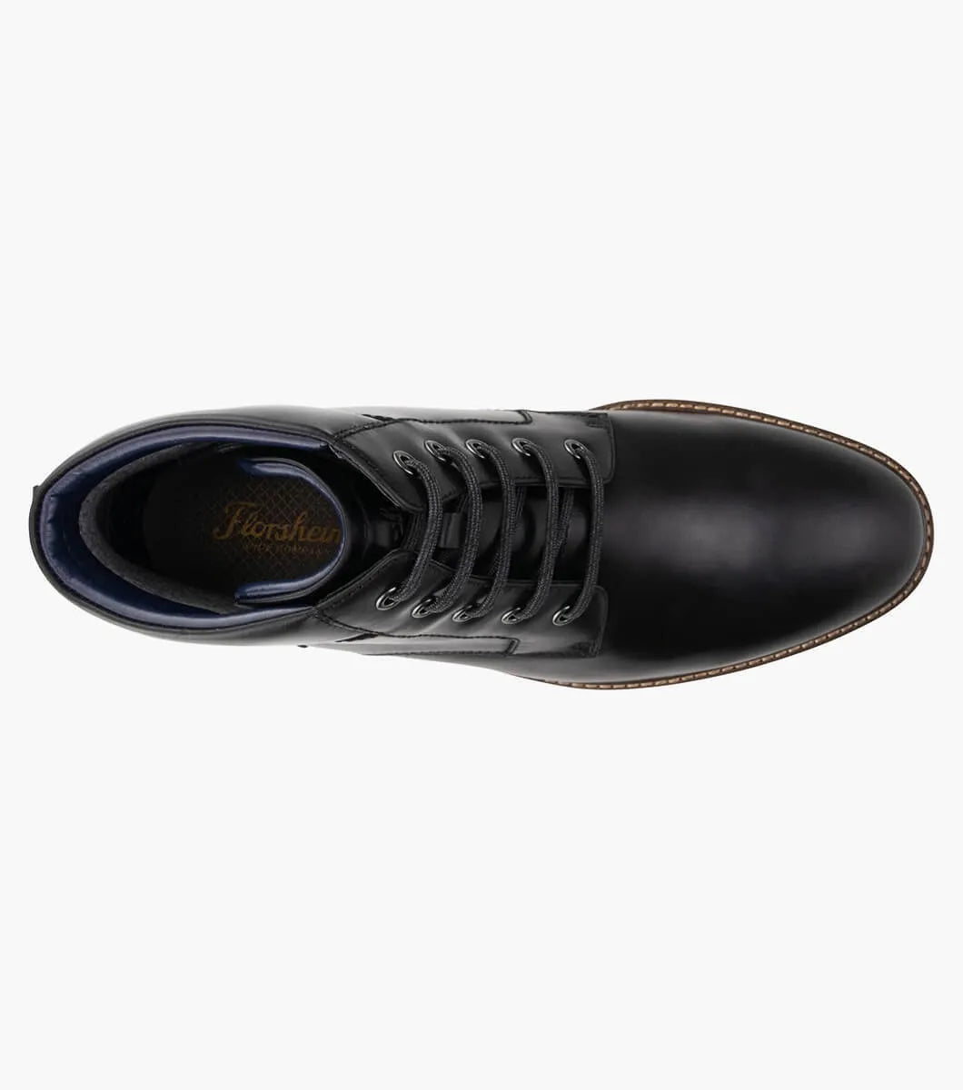 Florsheim Mens Renegade Chukka  Plain Toe Chukka Boot - Black