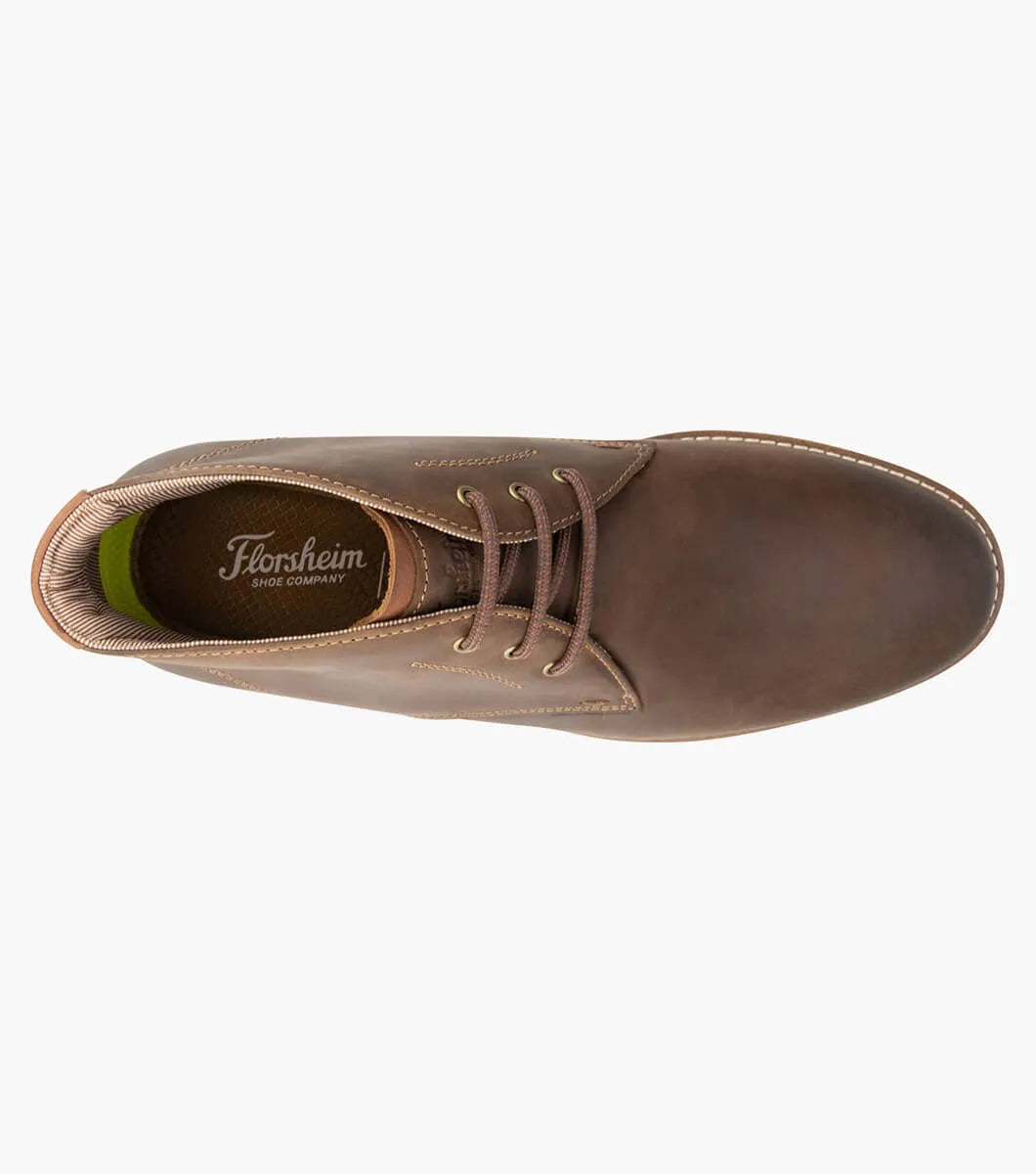 Florsheim Mens Vibe Chukka Plain Toe Chukka Boot - Brown