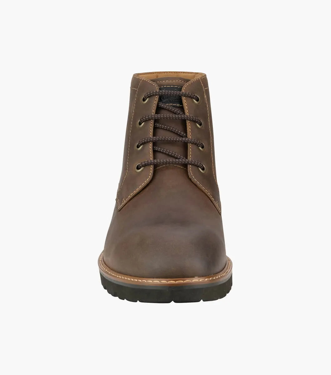 Florsheim Mens Renegade 4H Boot  Plain Toe Chukka Boot - Brown