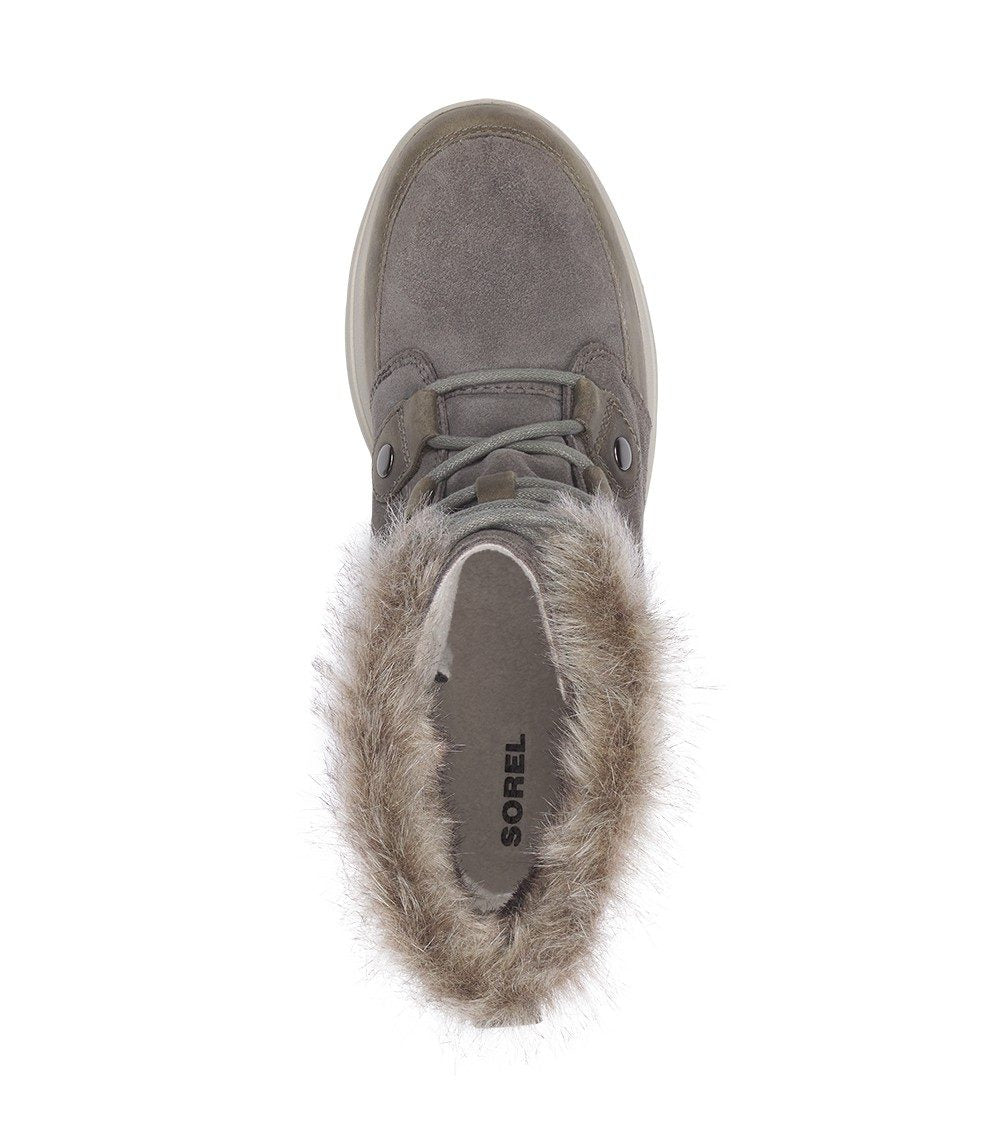 SOREL WOMEN'S EXPLORER JOAN QUARRY/BLACK