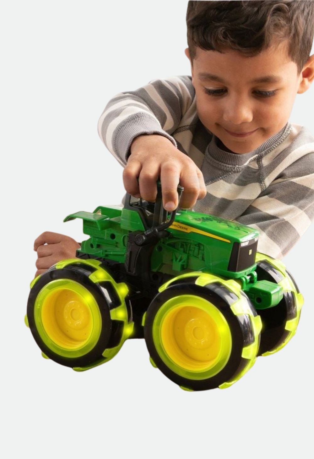 JOHN DEERE MONSTER TREADS LIGHTNING WHEELS 4WD TRACTOR