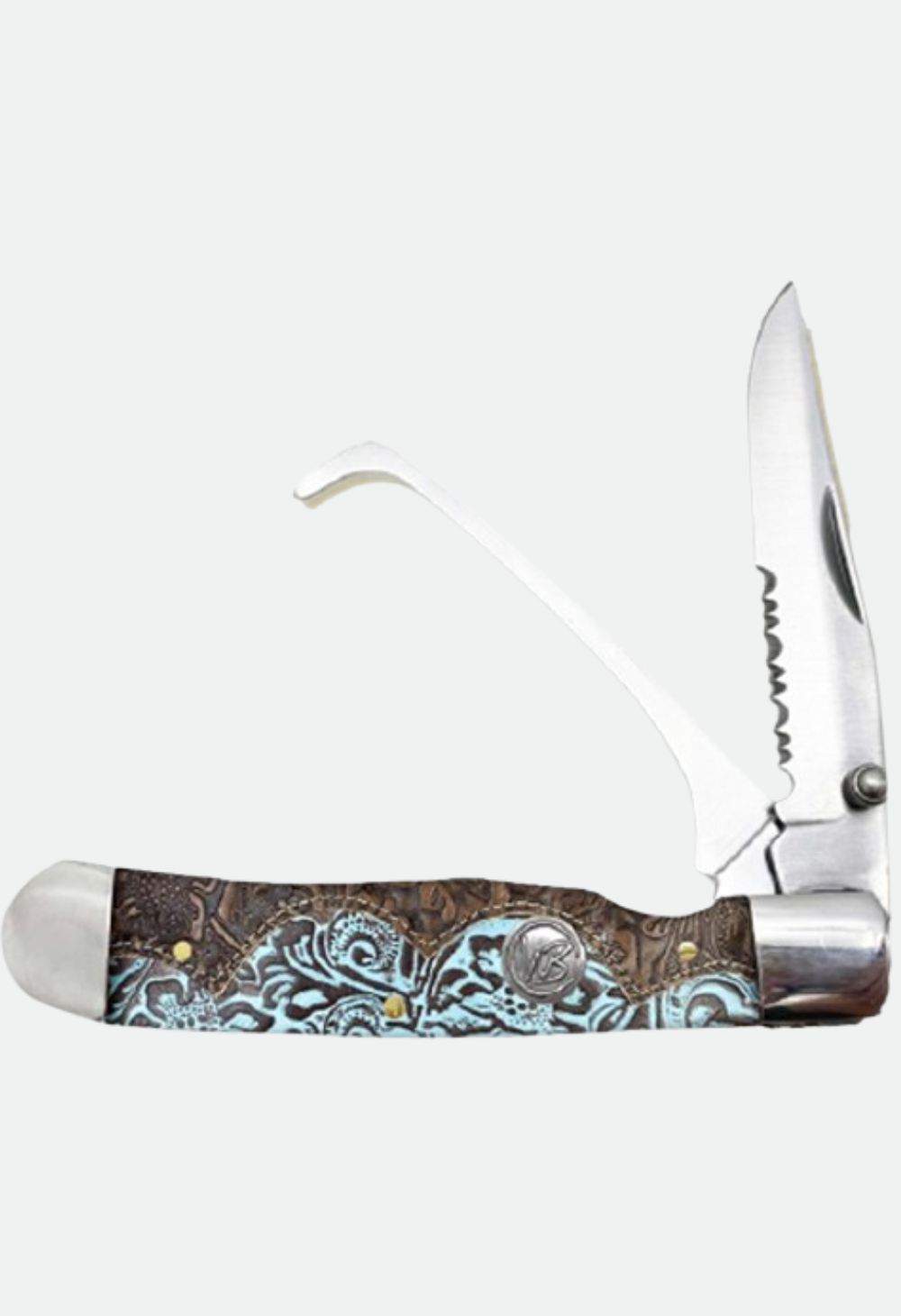WHISKEY BENT TOOLED COUNTRY HOOFPICK WITH CLIP