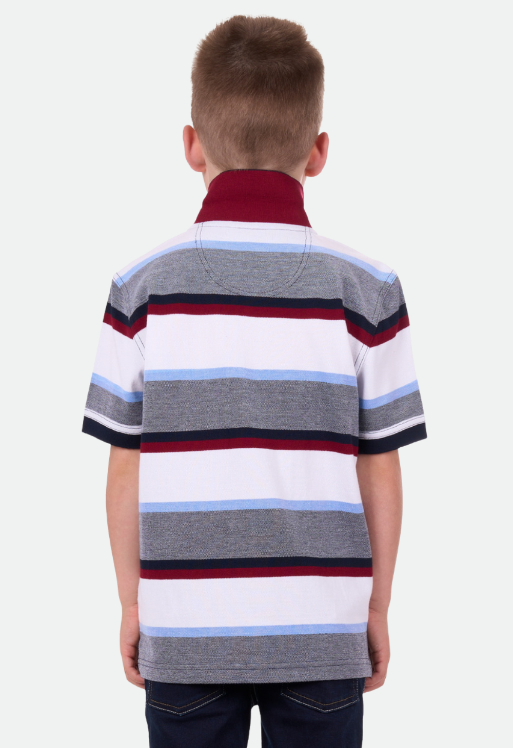 THOMAS COOK BOYS WILL S/S POLO (WHITE/NAVY)