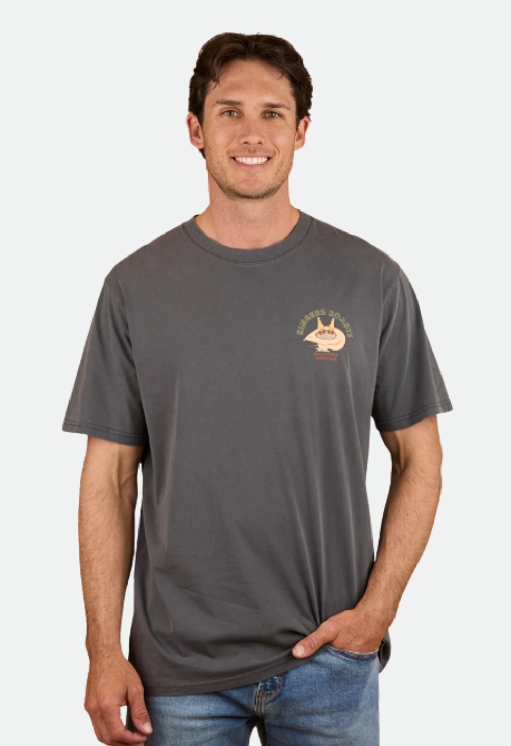 Ringers Roadie Mens Loose Fit T-Shirt - Washed Black