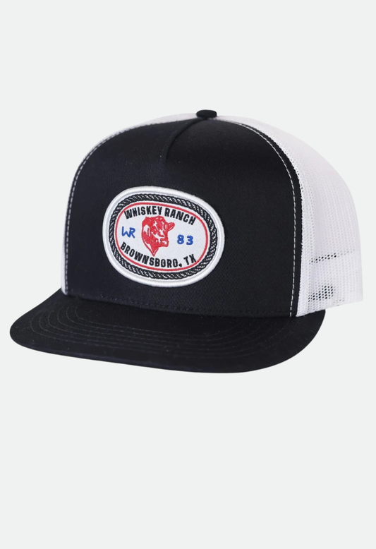 Whiskey Bent Hat Co. '83 Stockyard - Black/White