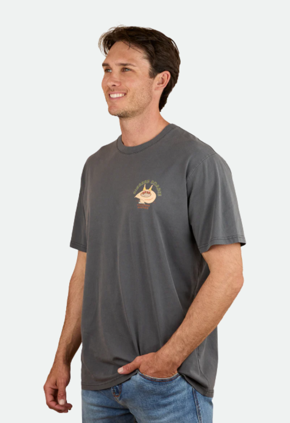Ringers Roadie Mens Loose Fit T-Shirt - Washed Black