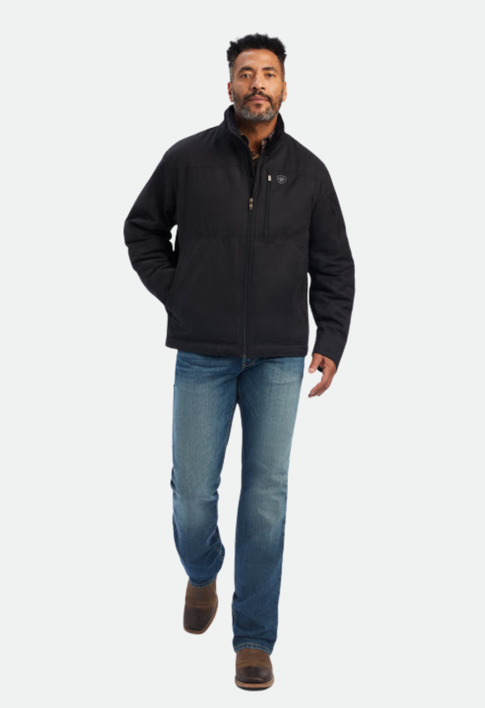 Ariat Mens Grizzly Canvas Jacket (Black) - CLEARANCE