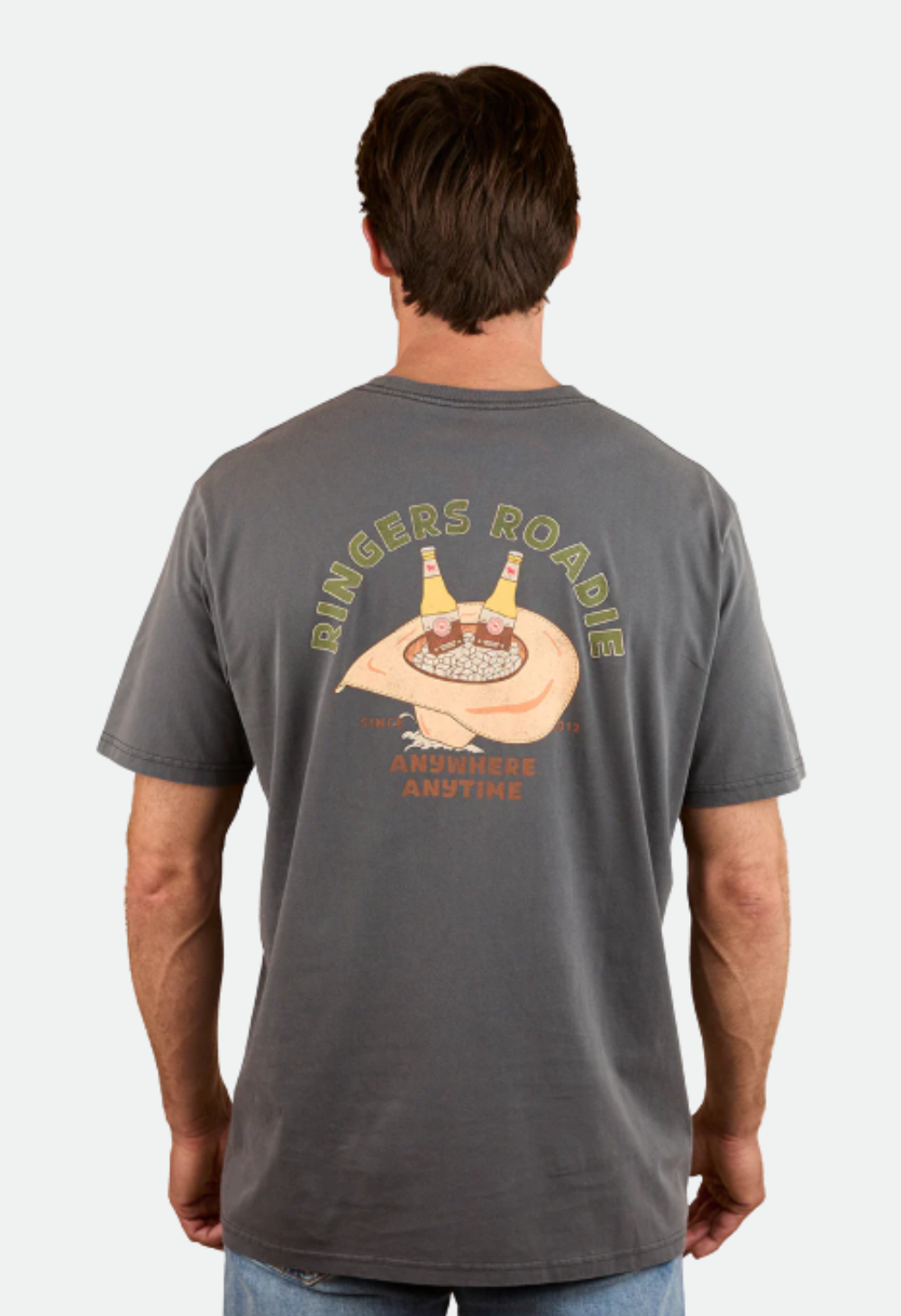 Ringers Roadie Mens Loose Fit T-Shirt - Washed Black