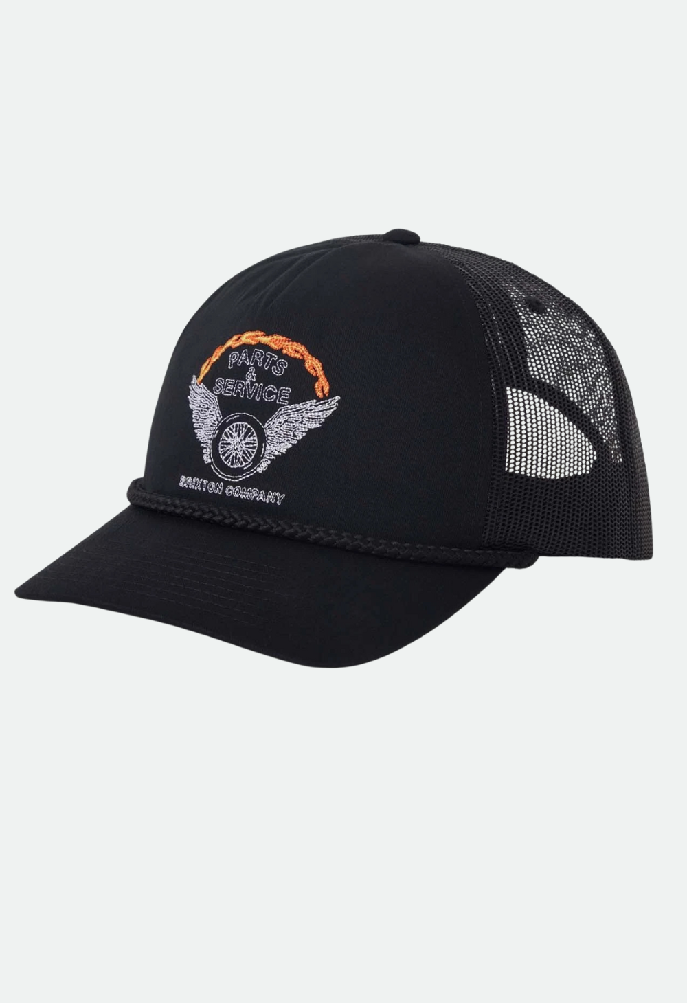 Brixton Leeway Medium Profile Trucker Hat Black