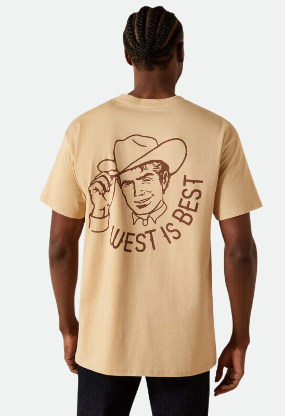 Ariat Men's Sendero West Is Best T-Shirt - Irish Cream