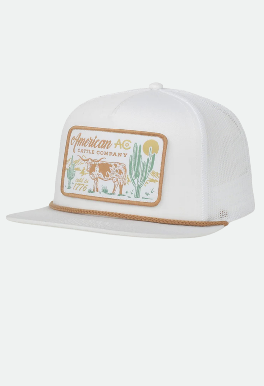 American Cattle Co. On the Range Hat - White