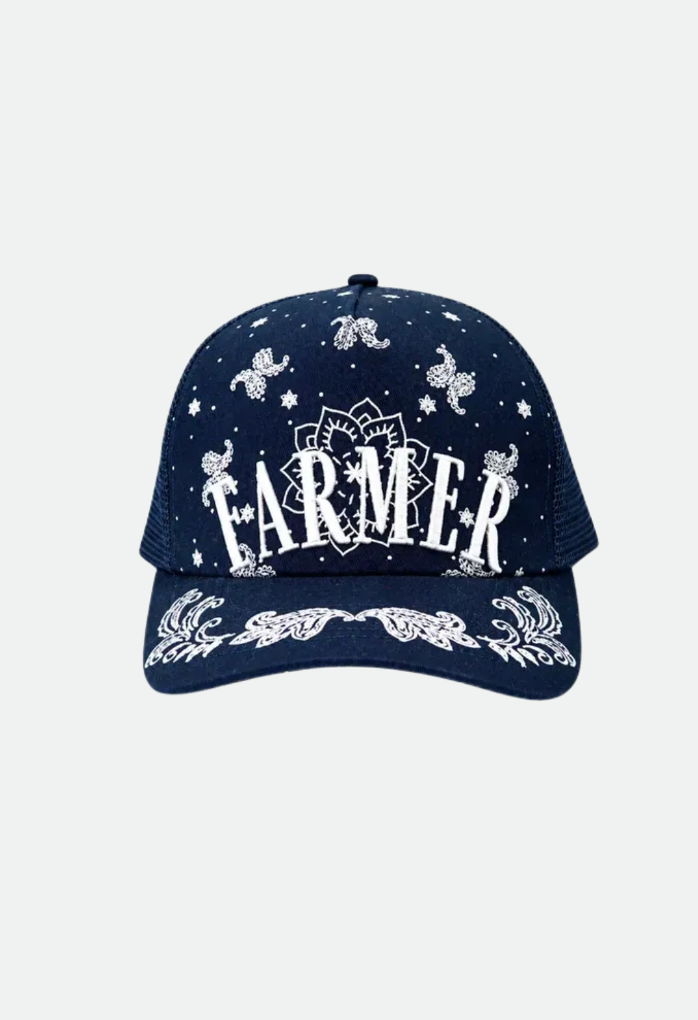 FAR MER Navy Bandana Trucker Cap