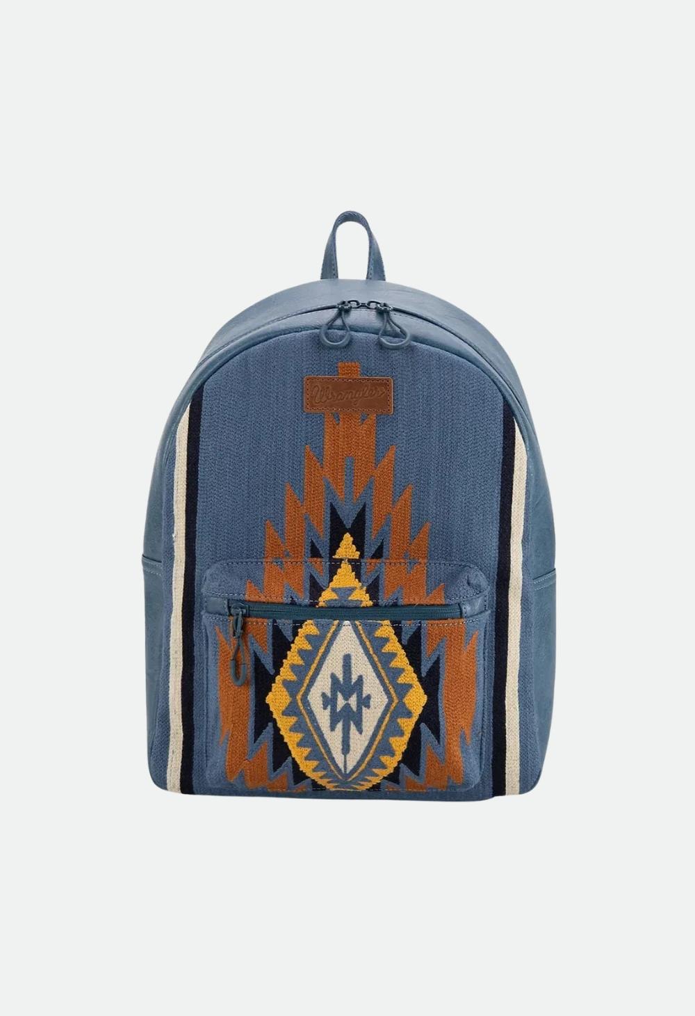 Wrangler Maya Aztec Backpack - Blue