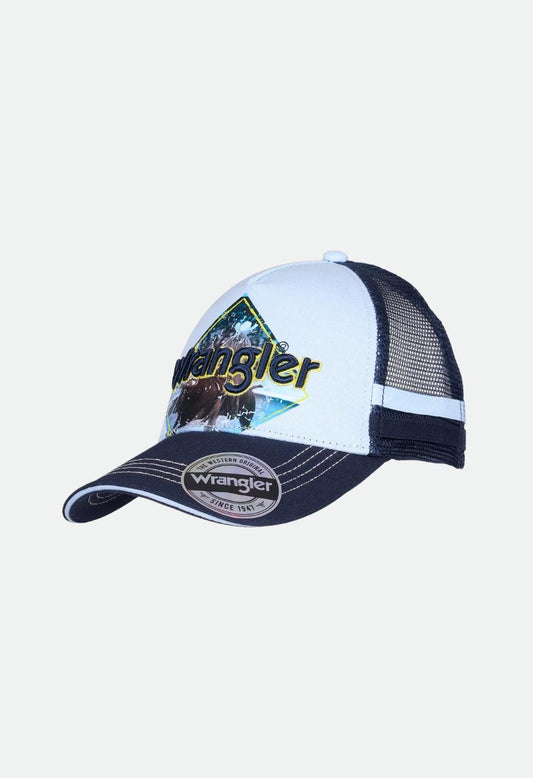 Wrangler Boy's Bruno Trucker Cap - Blue/Navy