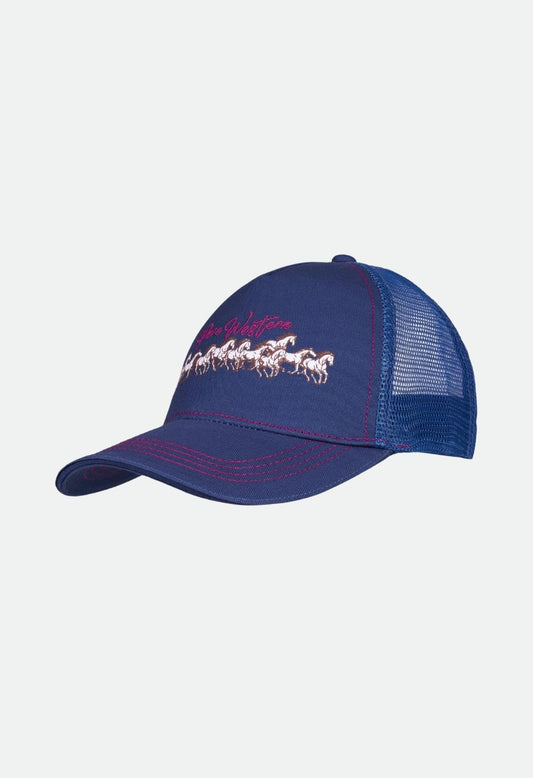 Pure Western Kids Harper Trucker Cap – Navy