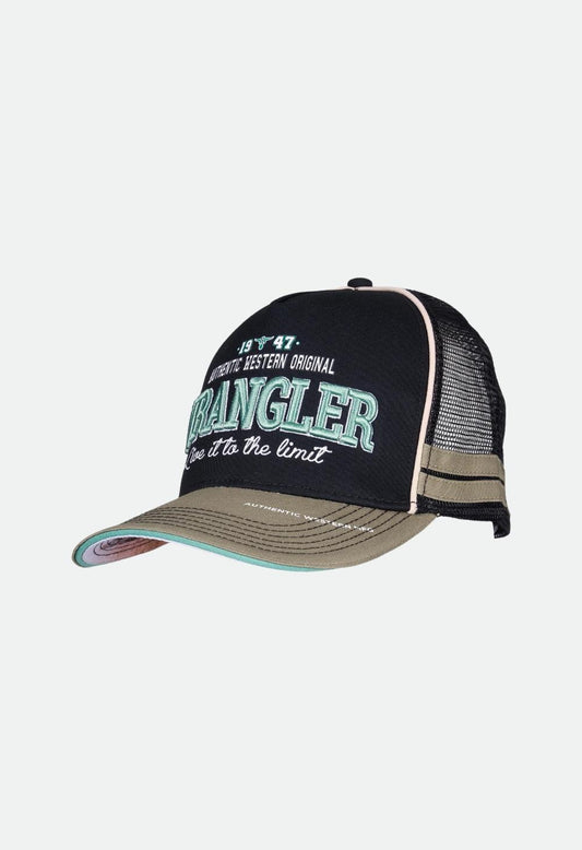 Wrangler Men’s Layton HP Trucker Cap - Black/Sage