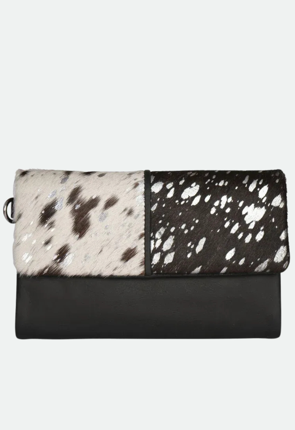 Cenzoni Ladies Hairon Foil Oil Pull-up Leather Wallet