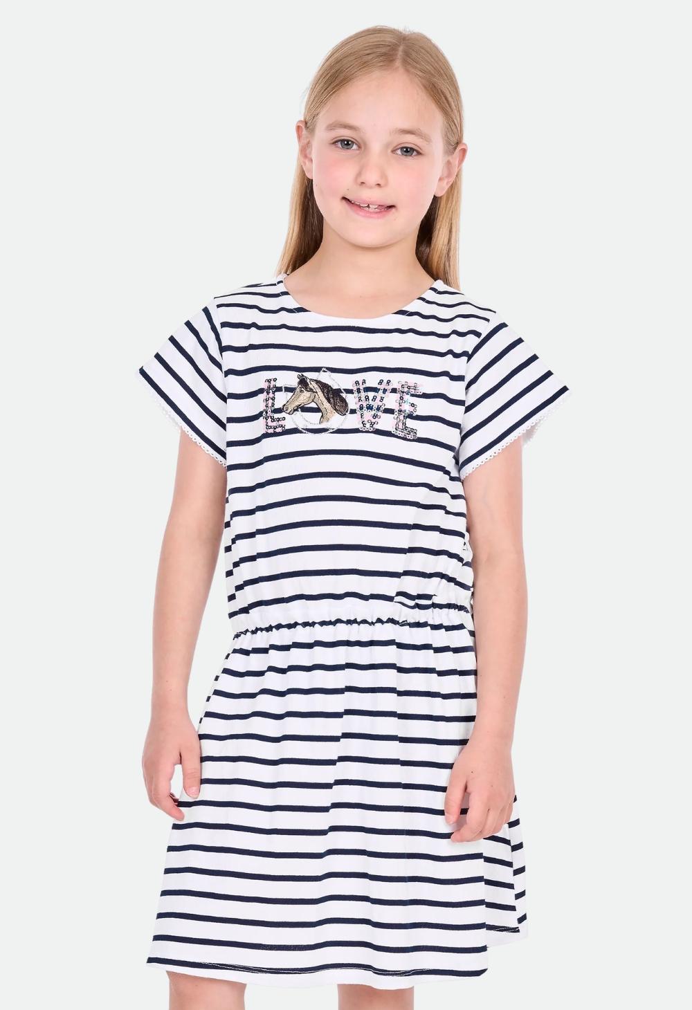 Thomas Cook Girls Krissy Dress - Navy/White