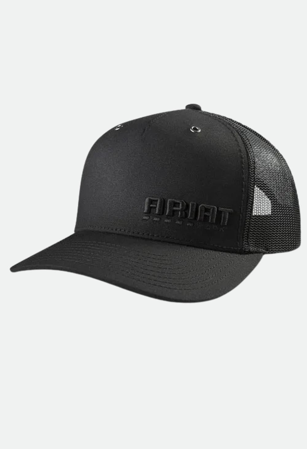 Ariat Men’s Richardson 112 Embroidered Cap - Black